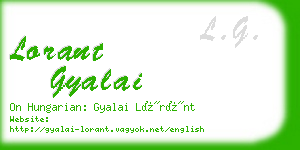 lorant gyalai business card